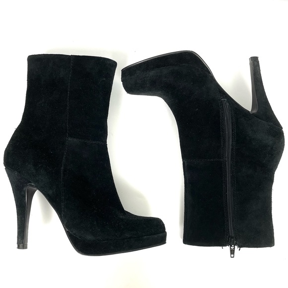 Steve Madden Remedyy Black Suede Leather Boots 8